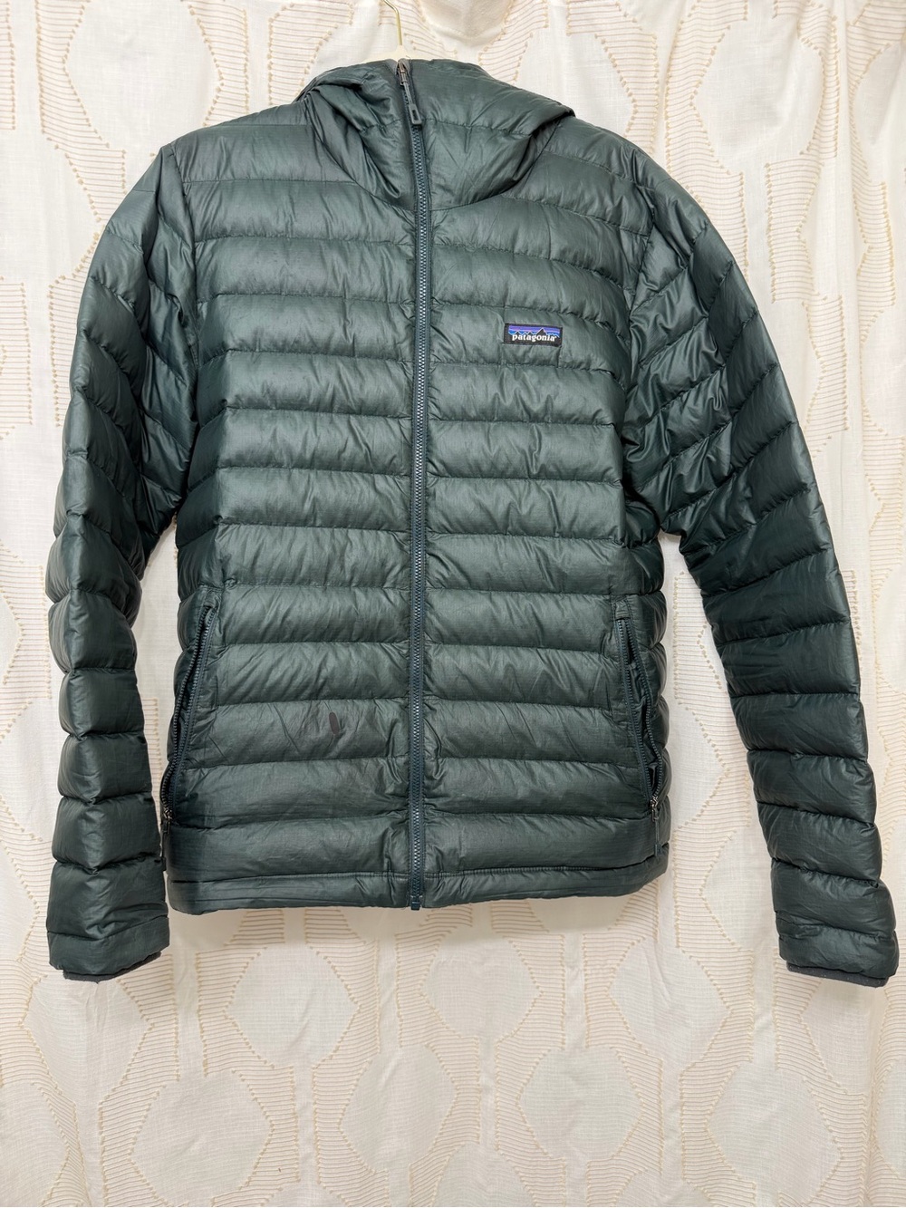 Patagonia Men's Hooded Puffer Jacket - Forest Green